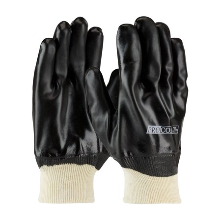 Pip Premium PVC Dipped Glove with Interlock Liner and Smooth Finish - Knit Wrist, 12PK 58-8015